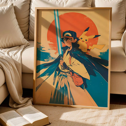Ash and Pikachu Poster
