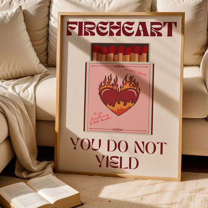 Fireheart Throne of Glass Poster