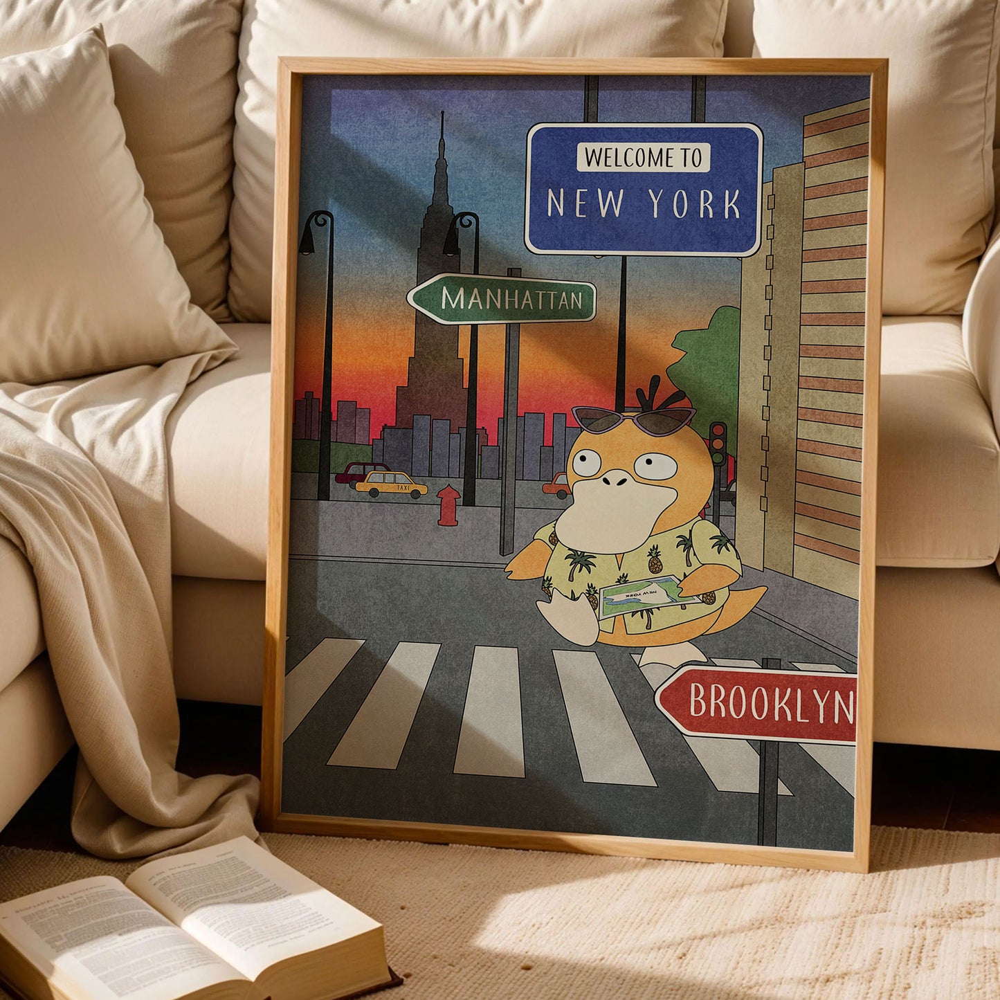 Psyduck Welcome to New York Poster