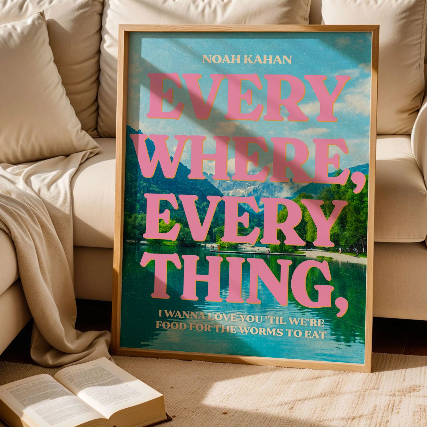 Everywhere, Everything Noah Kahan Poster