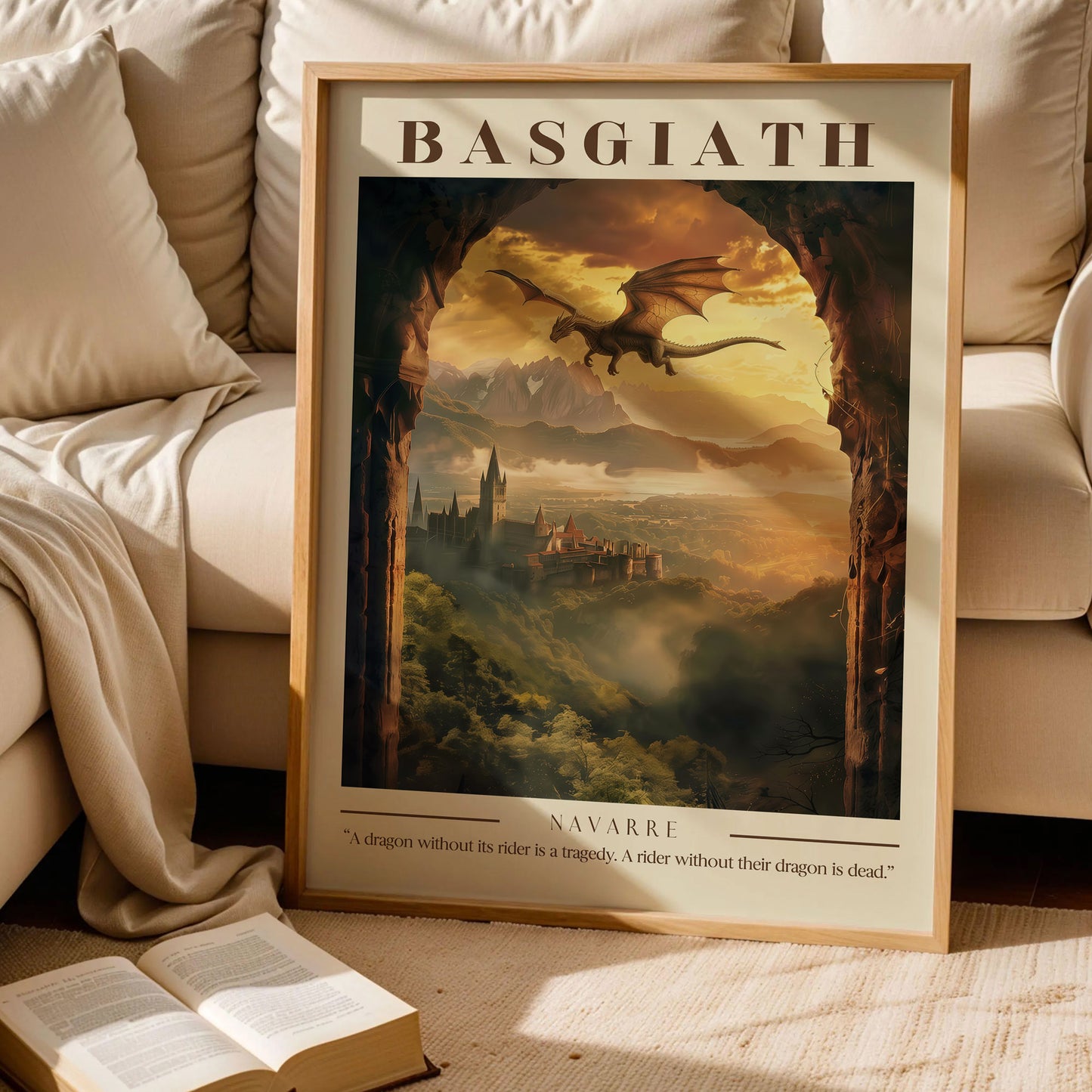 Fourth Wing Basgiath War College Wall Art