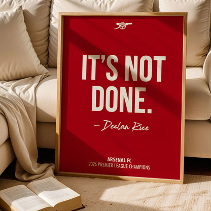 Arsenal Declan Rice Poster