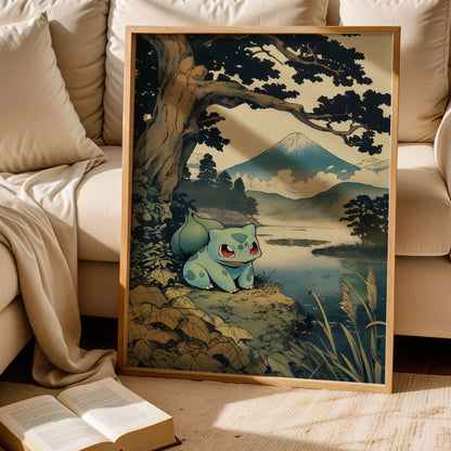 Bulbasaur Japanese Art Poster