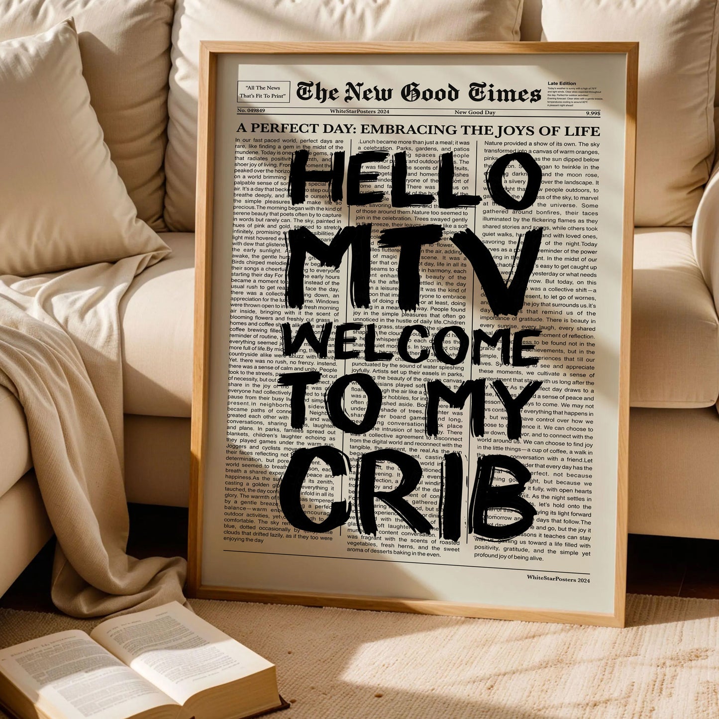 Welcome To My Crib Poster