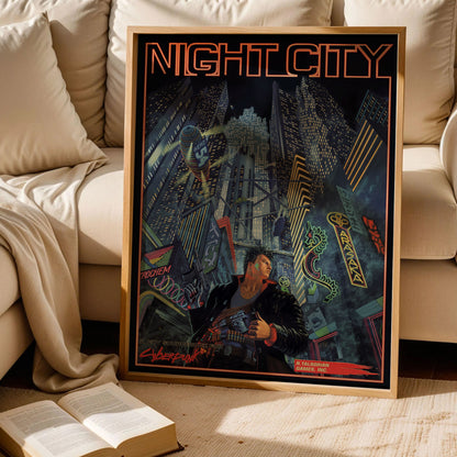 Night City Cyberpunk 2077 Poster