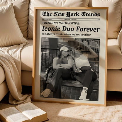 Iconic Duo Forever New York News Poster