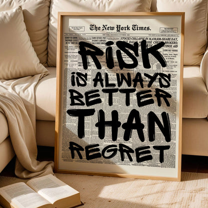 Risk or Regret Poster