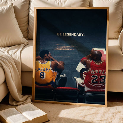 Kobe Bryant and Michael Jordan Wall Decor