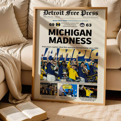 University of Michigan's 2026 NCAA Basketball Poster