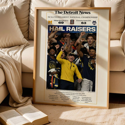 Michigan Wolverines 2026 Basketball Poster