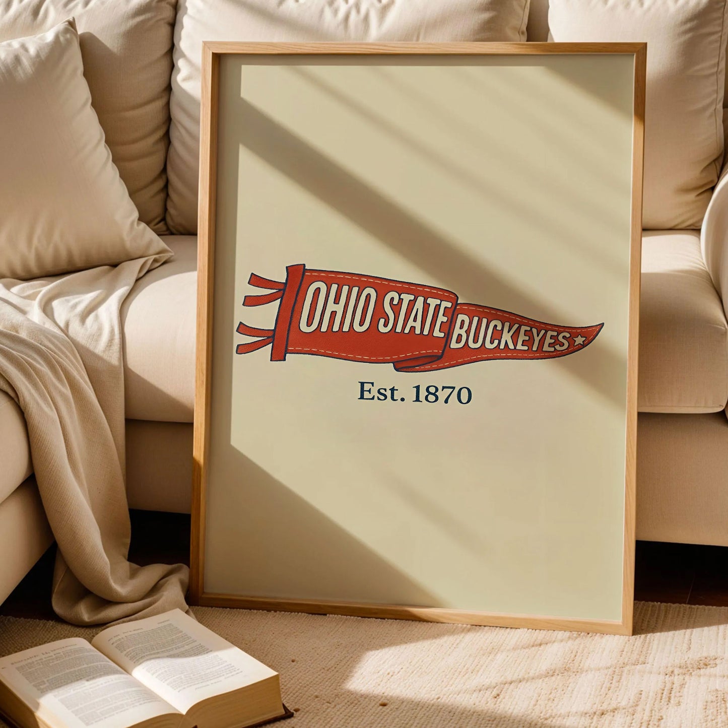 Ohio State Buckeyes Vintage Art