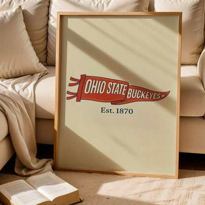 Ohio State Buckeyes Vintage Art