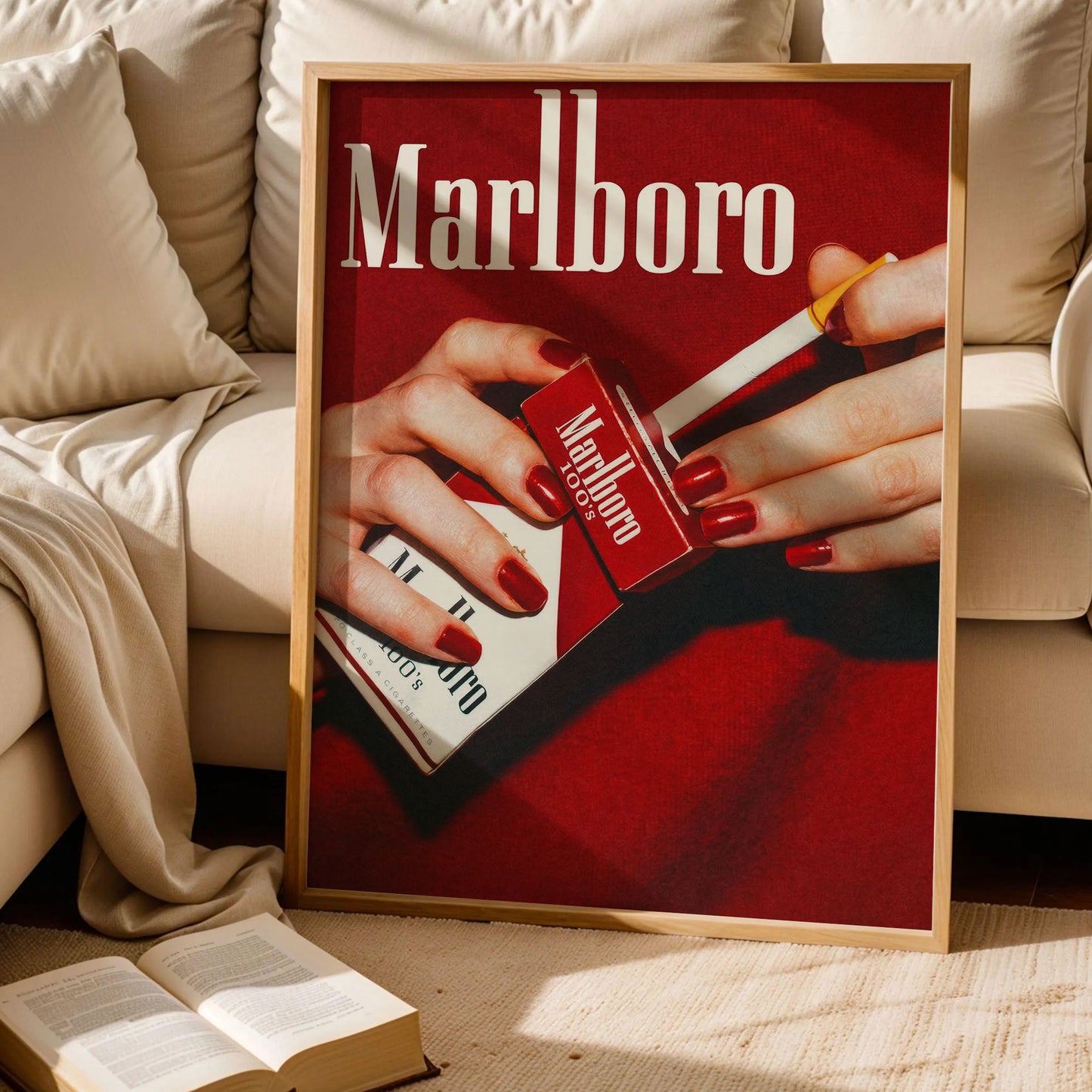 Marlboro Cigarette Western Poster