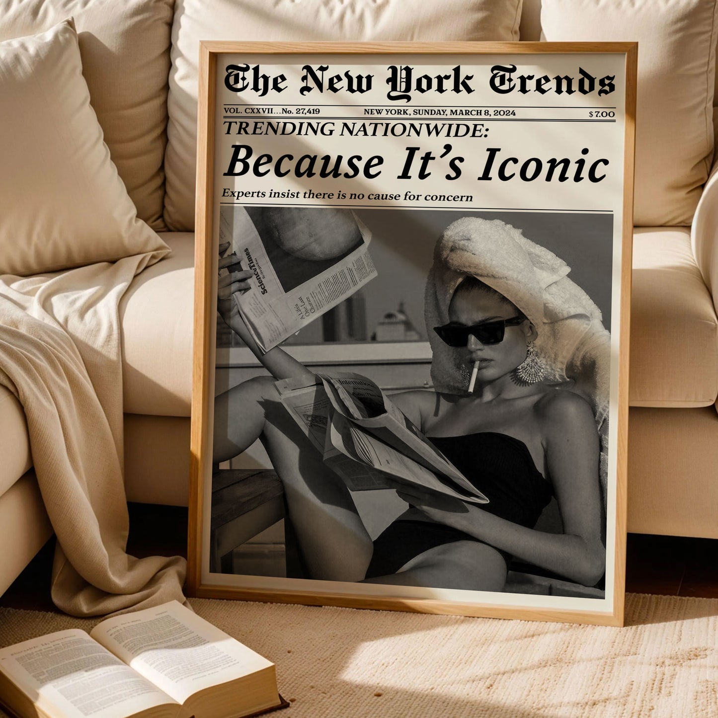 Because It's Iconic Newspaper Print