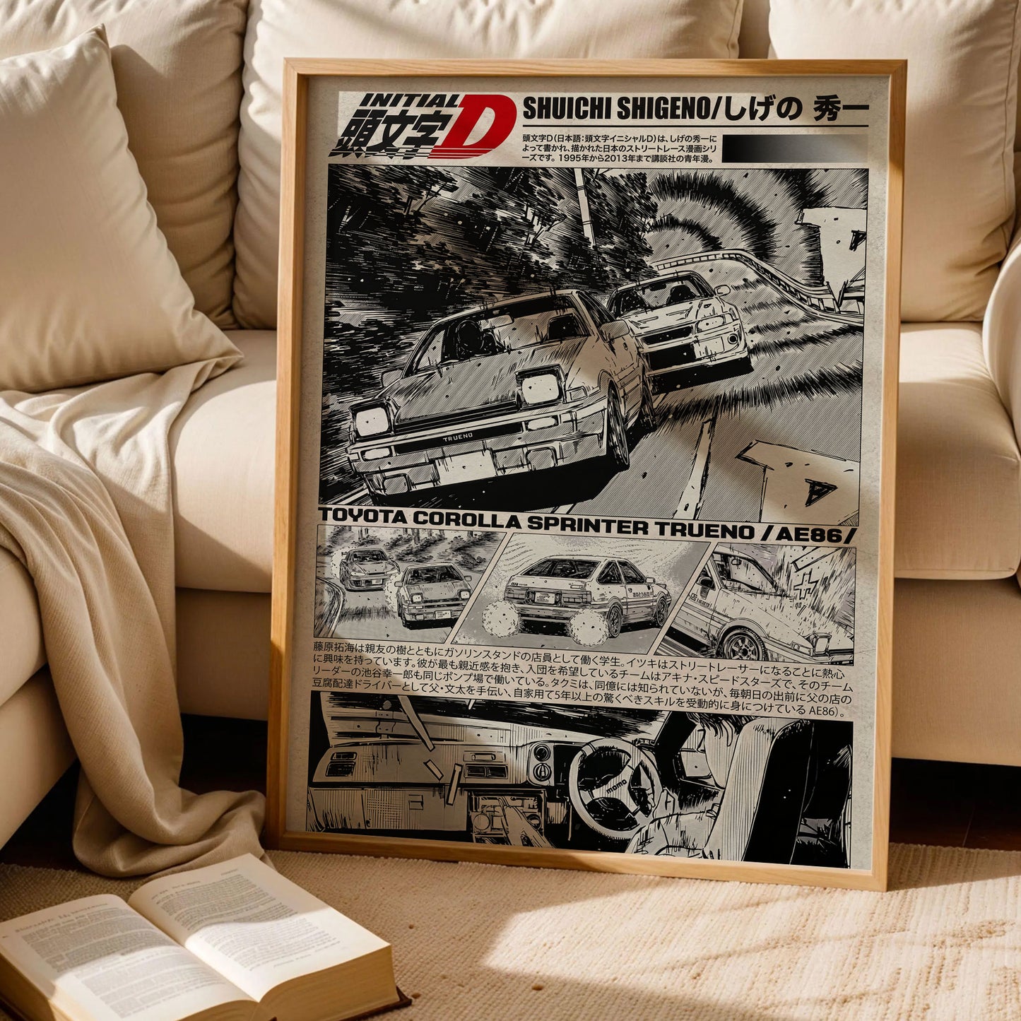 Initial D Anime Manga Poster