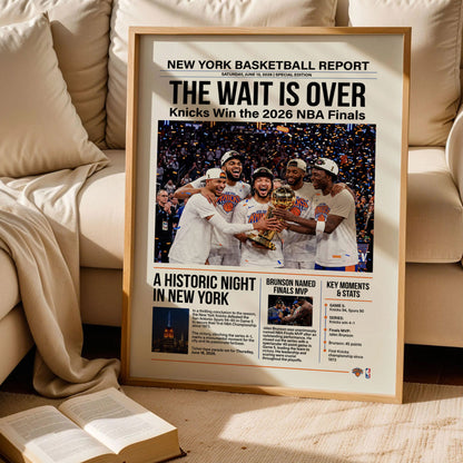 Knicks Championship Banners Poster