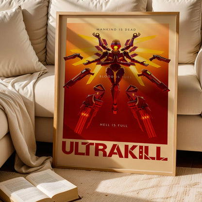 Ultrakill Video Game Poster
