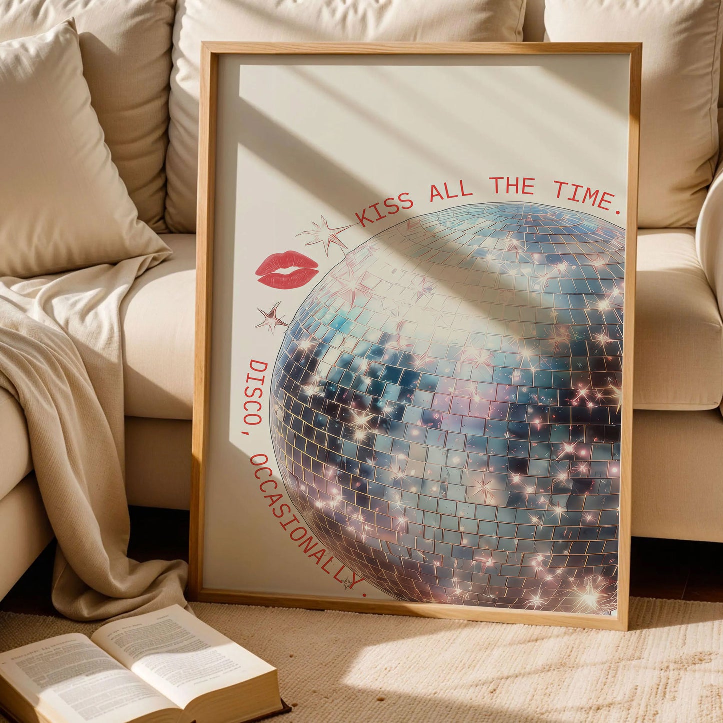 Harry Styles Sparkle Disco Ball Print