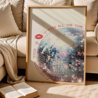 Harry Styles Sparkle Disco Ball Print