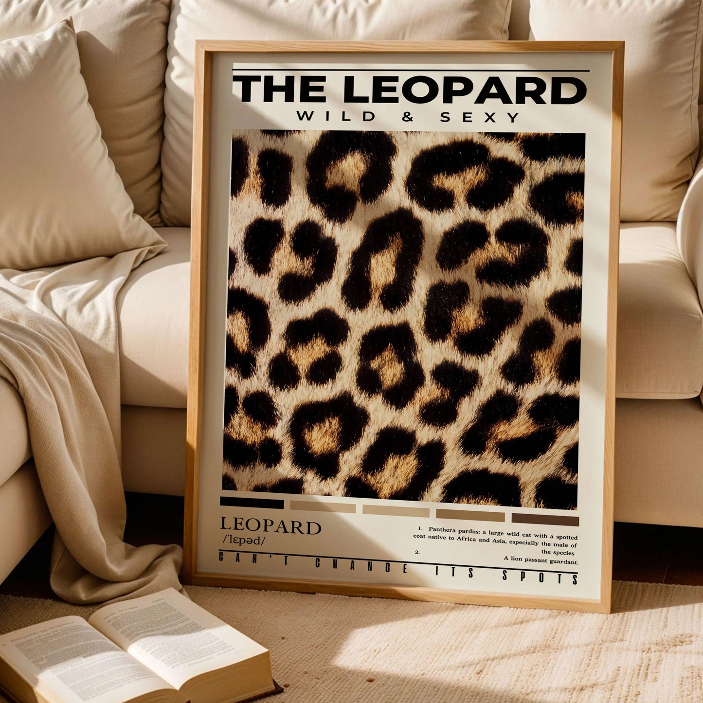 Leopard Trendy Bedroom Wall Art