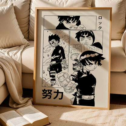 Rock Lee Naruto Poster