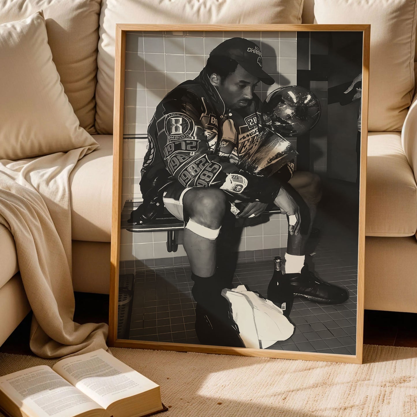 Kobe Bryant Iconic Locker Room Poster