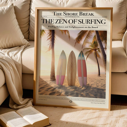 Coastal Cowgirl Surf Print Art
