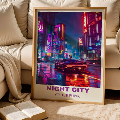 Night City Cyberpunk 2077 Poster