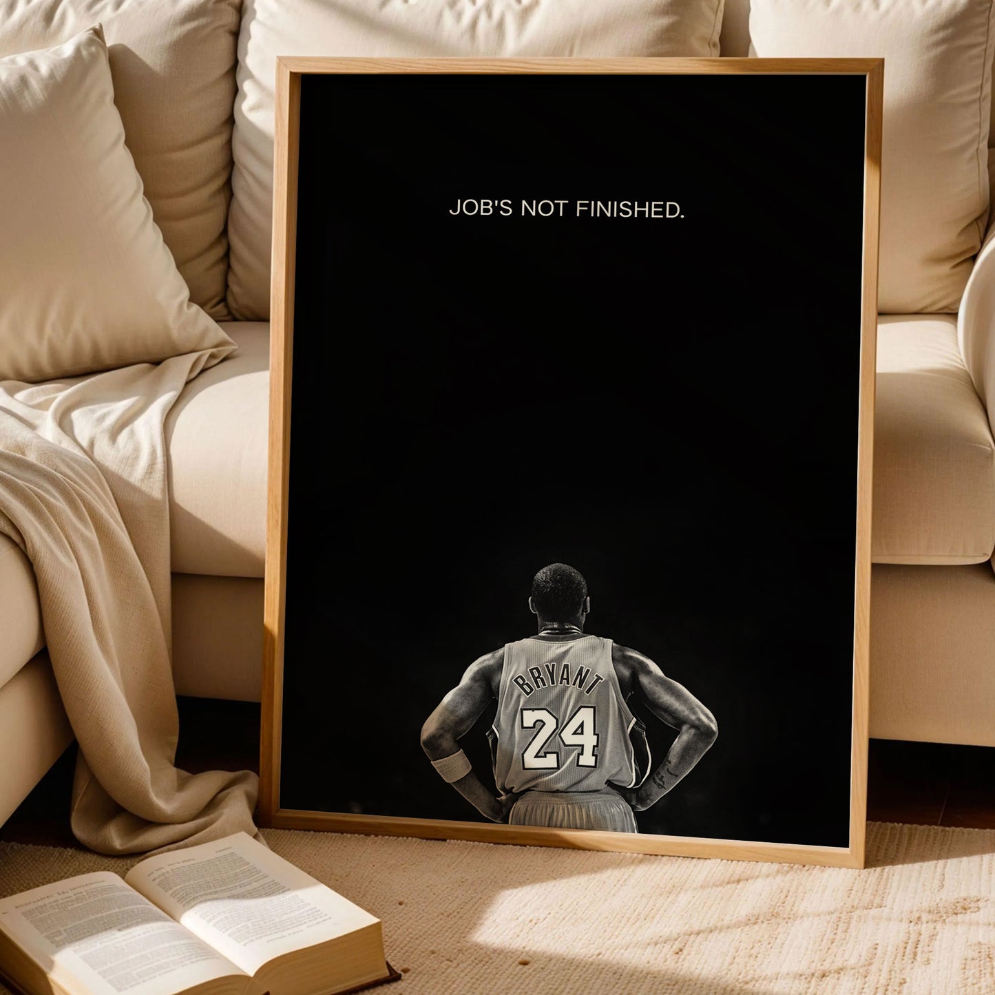 Job's Not Finished Kobe Bryant Print