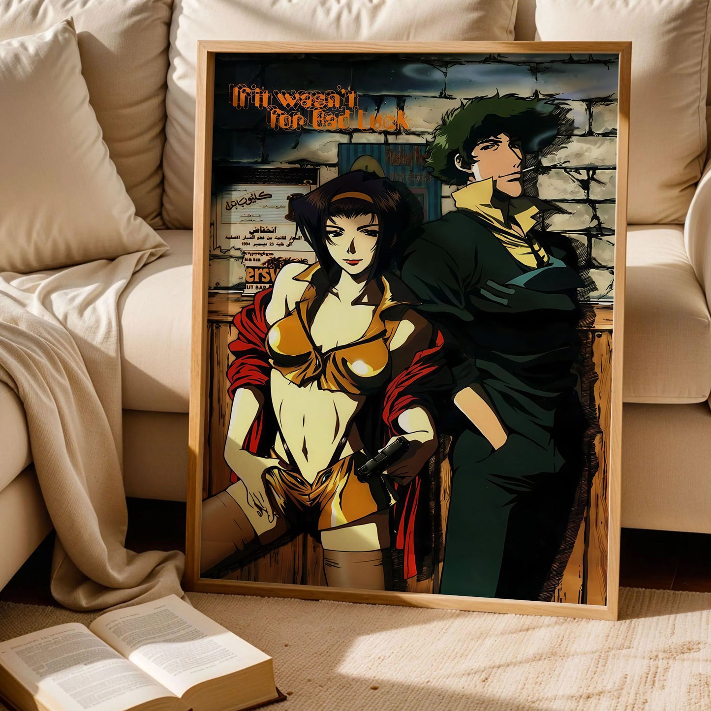 Cowboy Bebop Faye Valentine and Spike Spiegel Poster