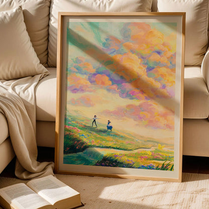 Howl & Sophie Studio Ghibli Poster