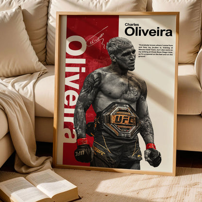 Charles Oliveira UFC Poster