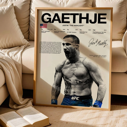 Justin Gaethje UFC Poster