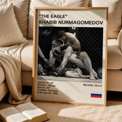 Khabib Nurmagomedov 'The Eagle' MMA Poster