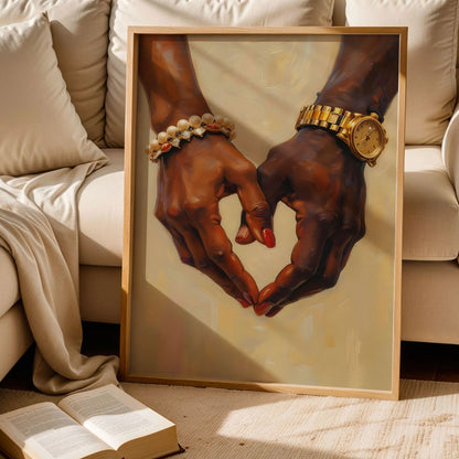Hand Couple Black Art