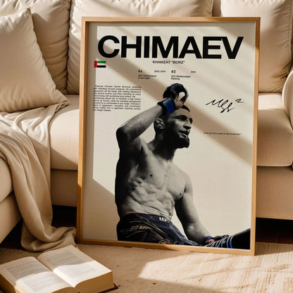Khamzat Chimaev Poster