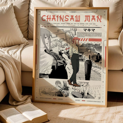 Chainsaw Man Makima and Denji Poster