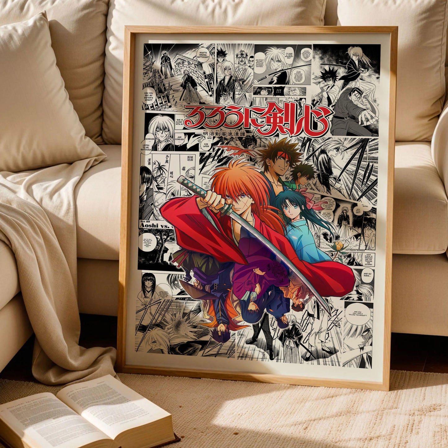Kenshin Himura Rurouni Kenshin Anime Poster