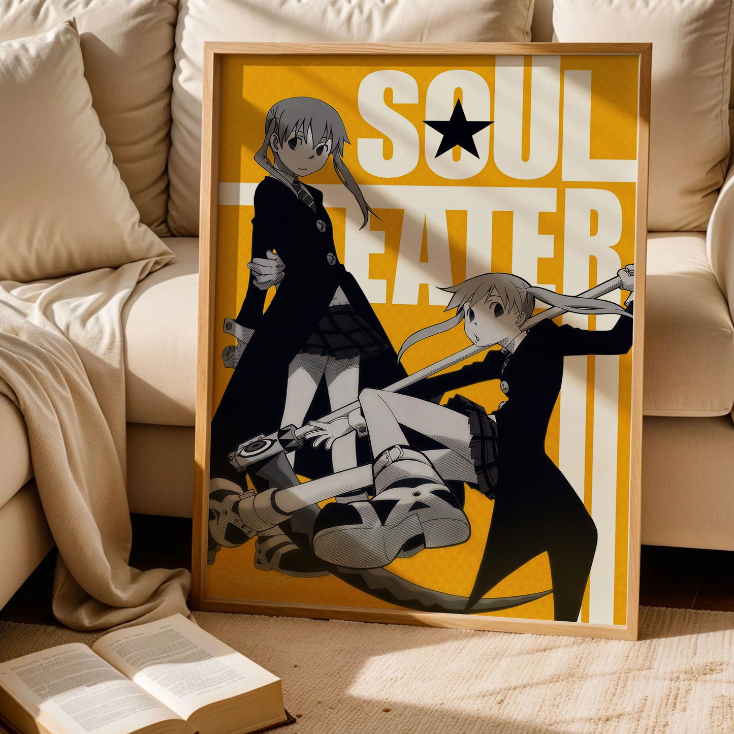 Soul Eater Maka Albarn and Soul Evans Poster