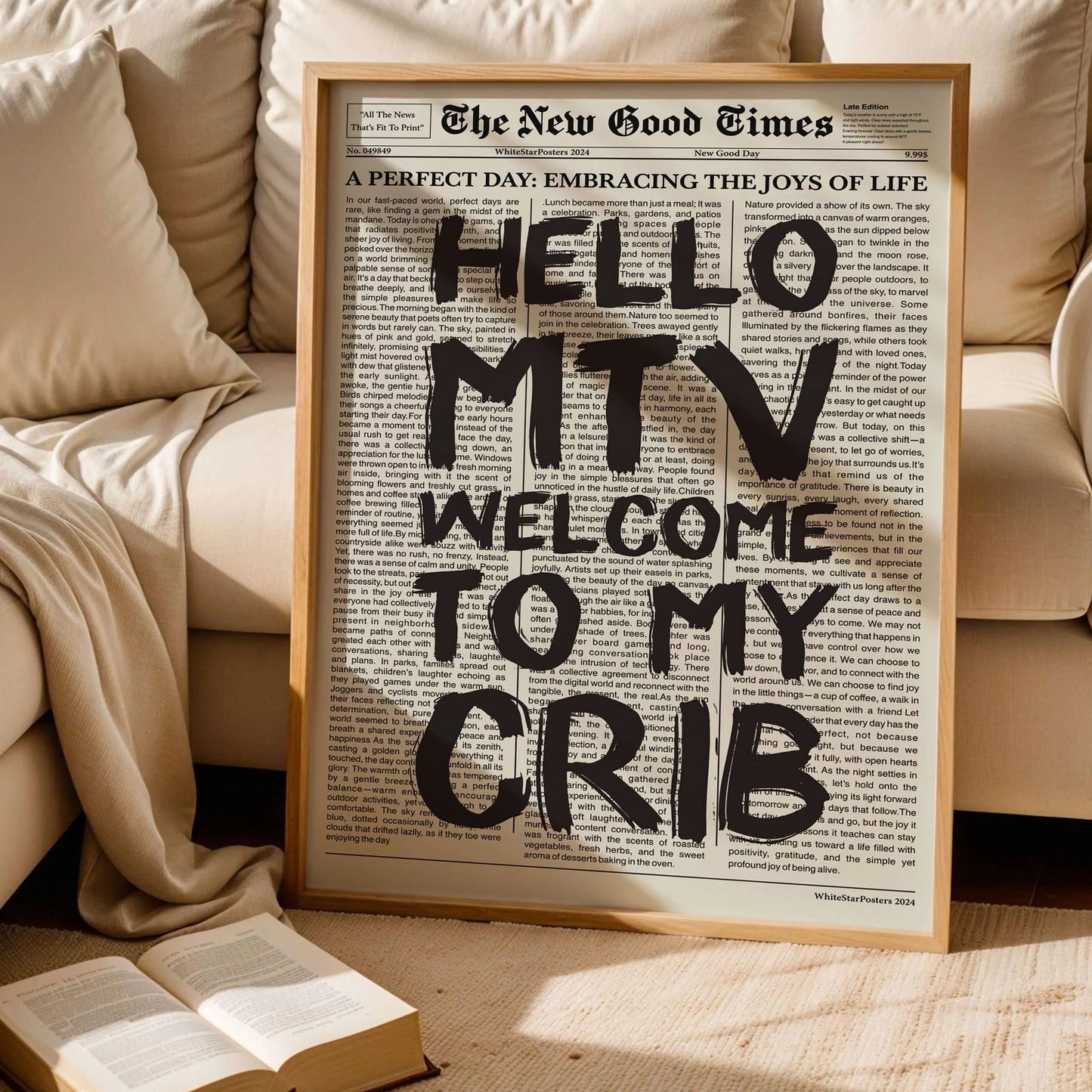 Welcome To My Crib Poster