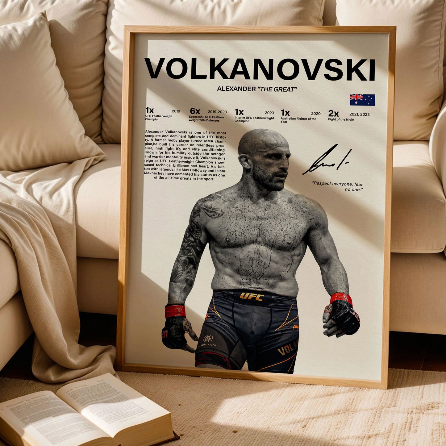 Alexander Volkanovski Poster
