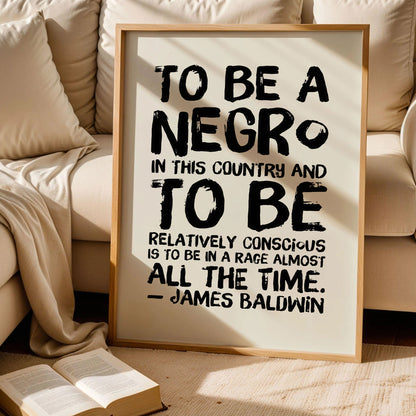 James Baldwin Quote Poster