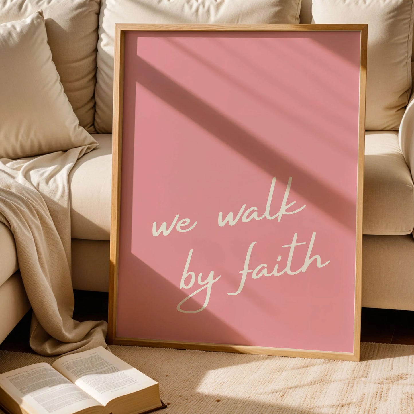 We Walk By Faith Poster