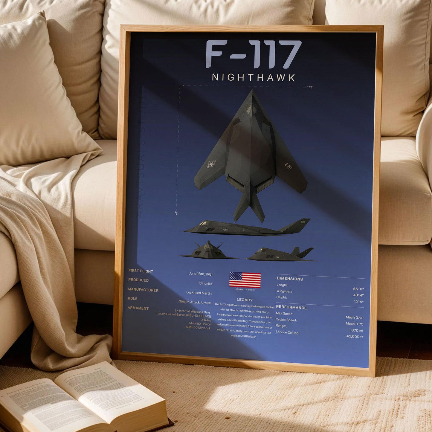 F-117 Nighthawk Art Print