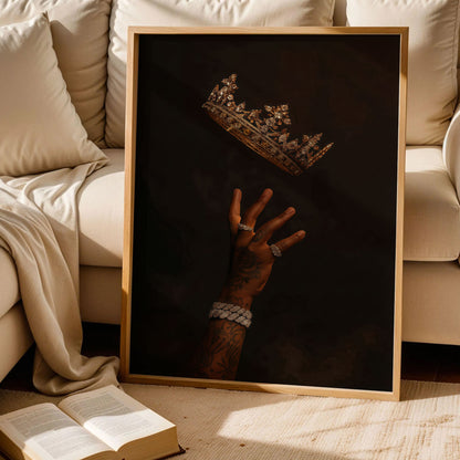 Black King Crown Art