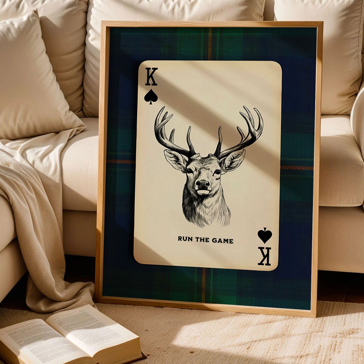 Deer Playing Card Art