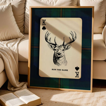 Deer Playing Card Art