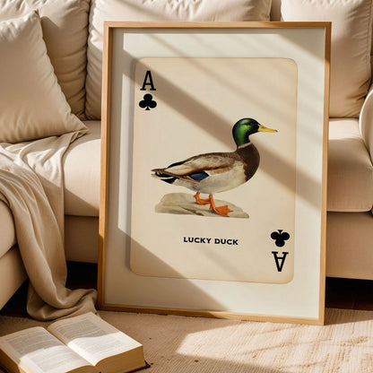 Lucky Duck Card Poster