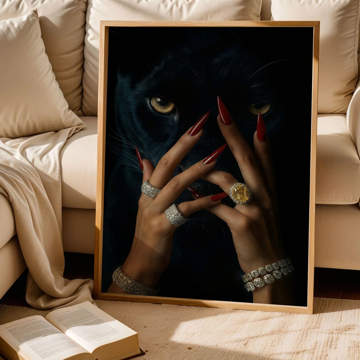 Luxus Black Tiger Poster