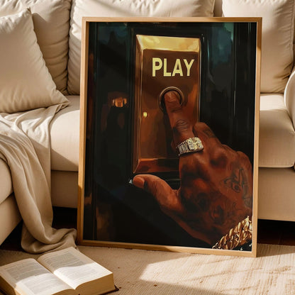 Play Button Wall Art